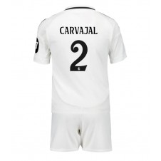 Real Madrid Daniel Carvajal #2 Hjemmedraktsett Barn 2024-25 Kortermet (+ korte bukser)